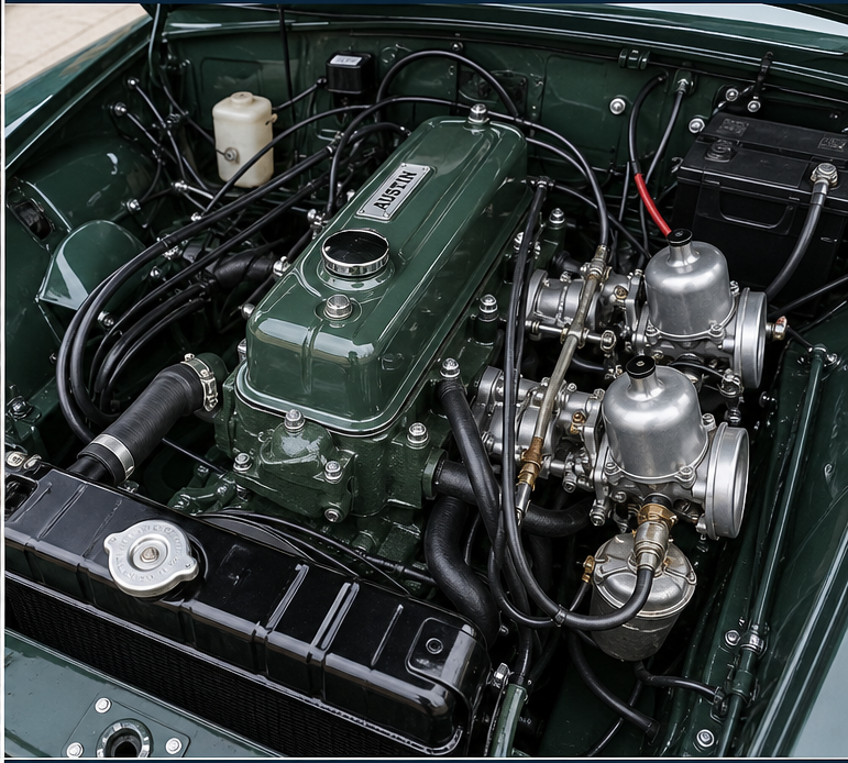 Fully rebuilt and polished engine bay